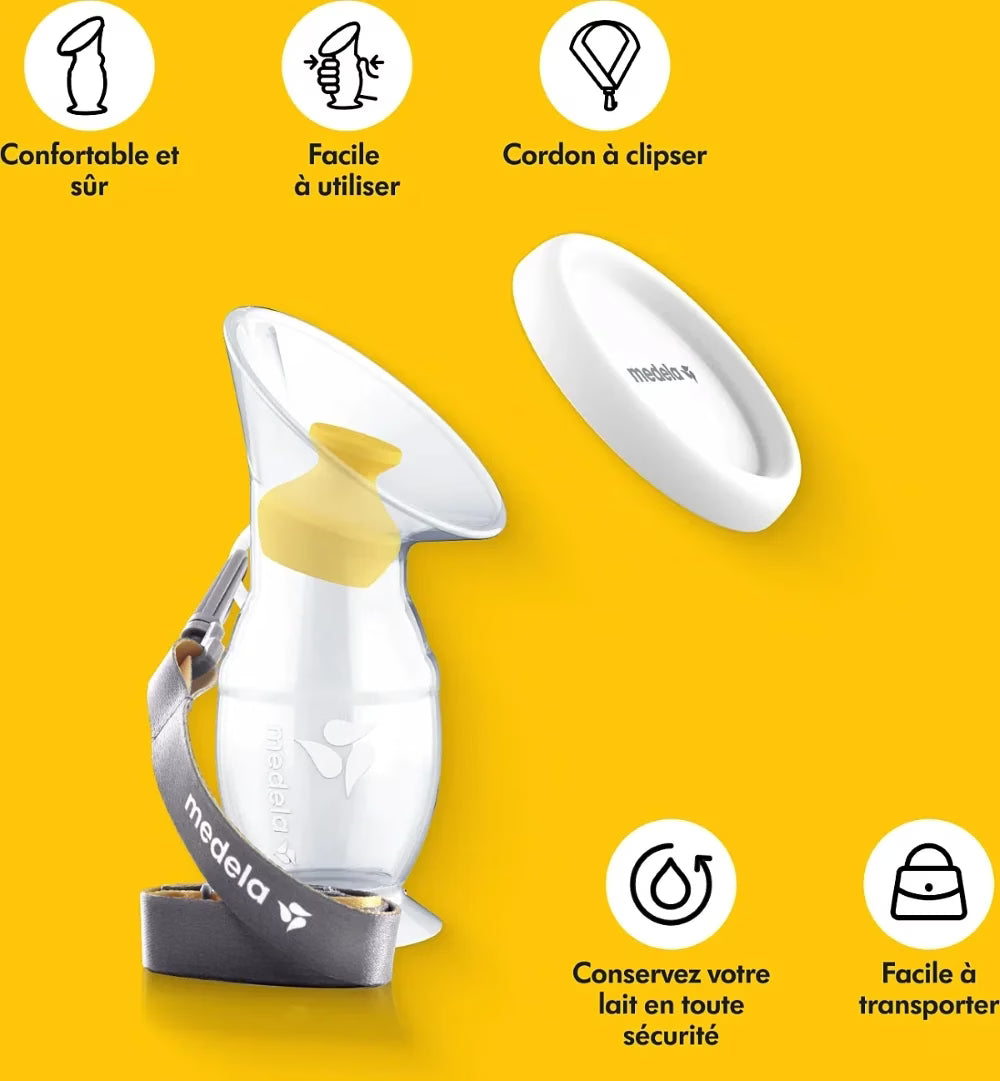 Recueil-lait en silicone Medela