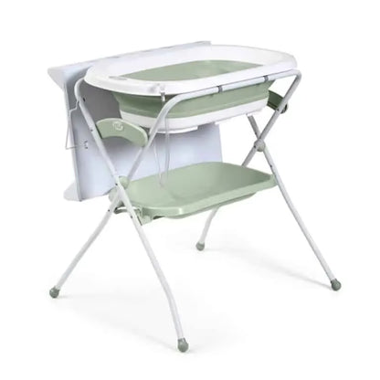 Baignoire Zoe pliable avec table à langer – Verte – Innovaciones MS