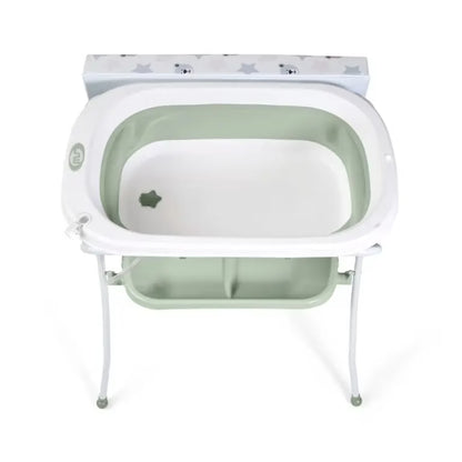 Baignoire Zoe pliable avec table à langer – Verte – Innovaciones MS