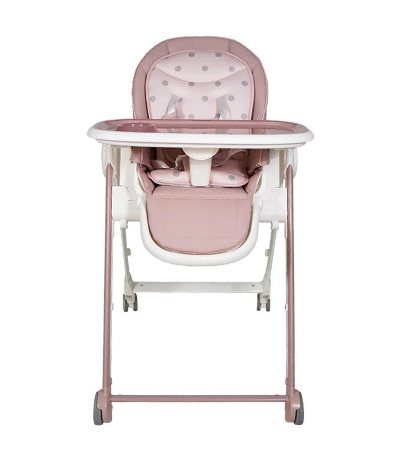 CHAISE HAUTE ÉVOLUTIVE ROSE – MON BEBE