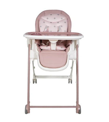 CHAISE HAUTE ÉVOLUTIVE ROSE – MON BEBE