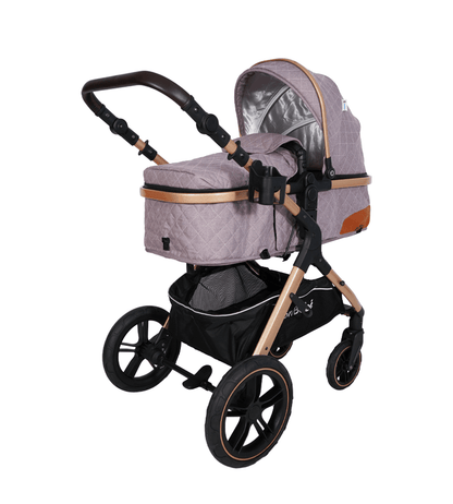 POUSSETTE TENDANCE RÉVERSIBLE ROSE – MON BÉBÉ