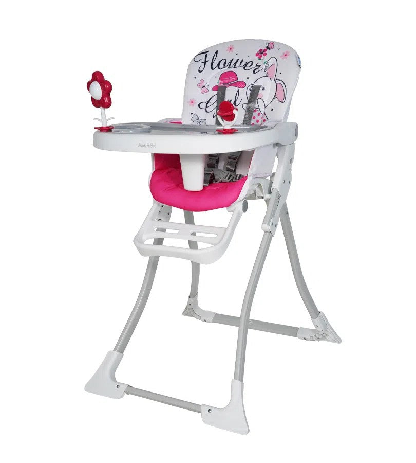 CHAISE HAUTE JUNGLE ROSE – MON BEBE