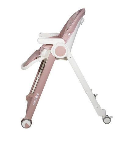 CHAISE HAUTE ÉVOLUTIVE ROSE – MON BEBE