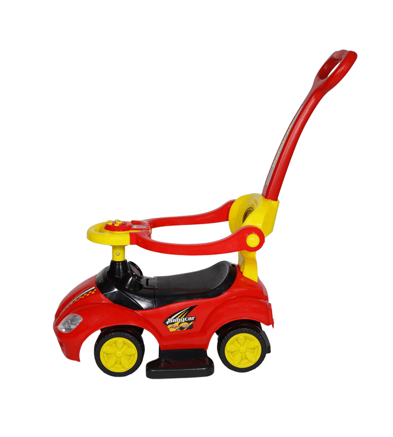 BABY CAR 3 EN 1 CANNE ROUGE/JAUNE – MON BÉBÉ