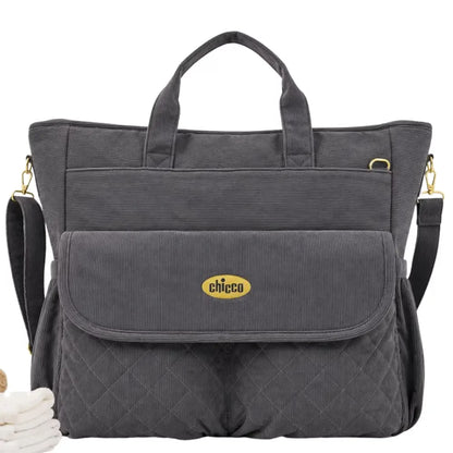 Sac à Langer Chicco Velours – Gris Anthracite