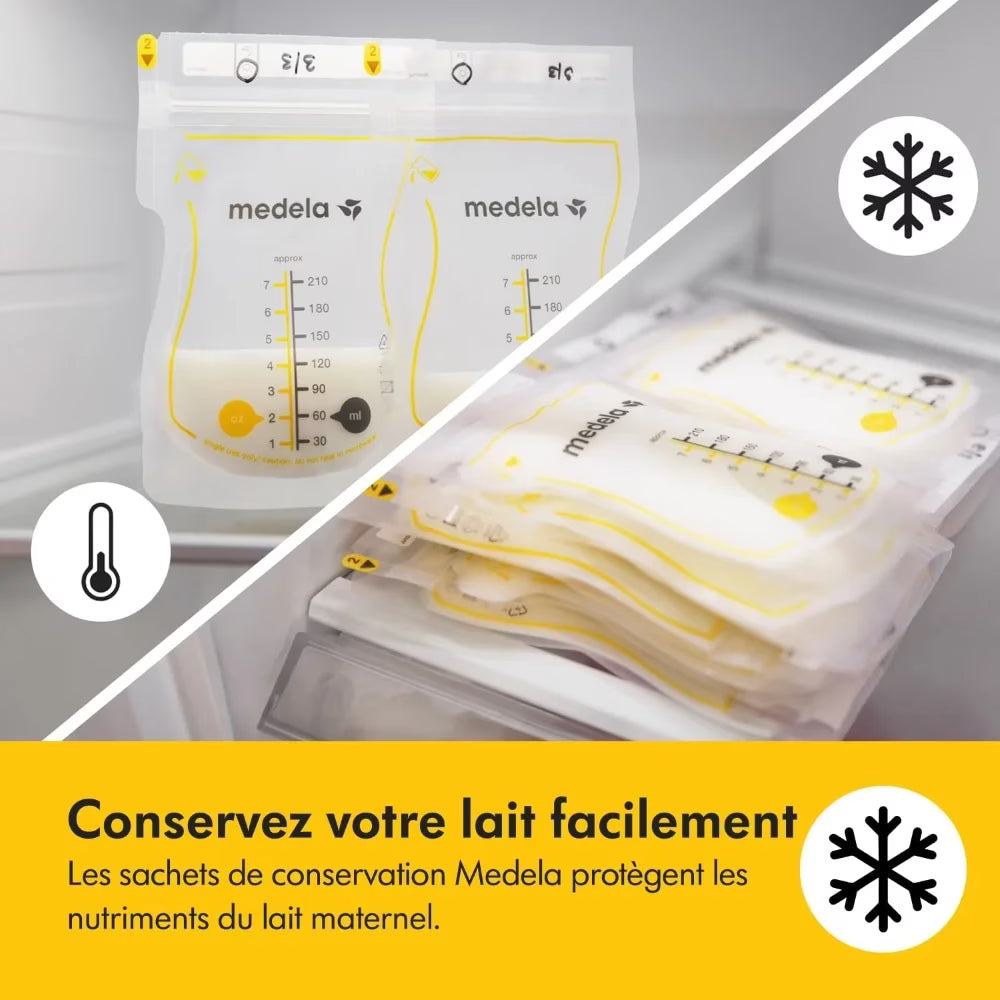 Sachets de conservation du lait maternel 100unités Medela