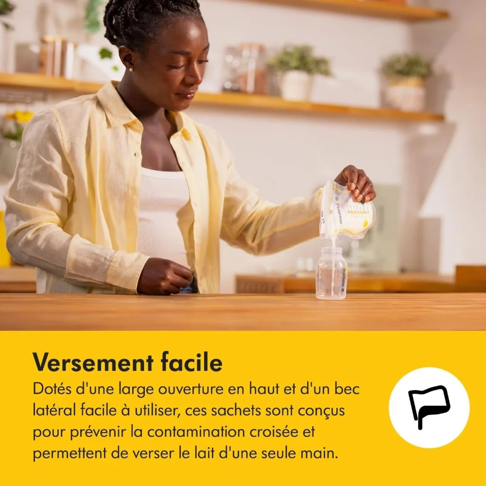 Sachets de conservation du lait maternel 100unités Medela