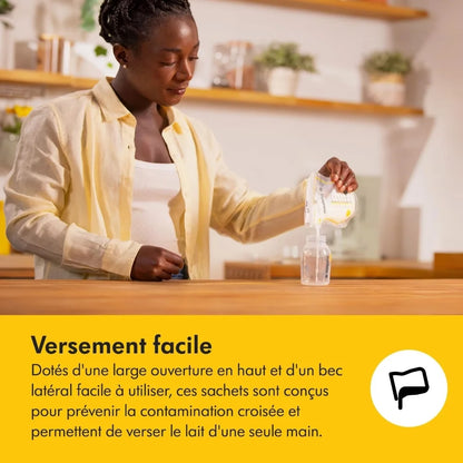 Sachets de conservation du lait maternel 100unités Medela