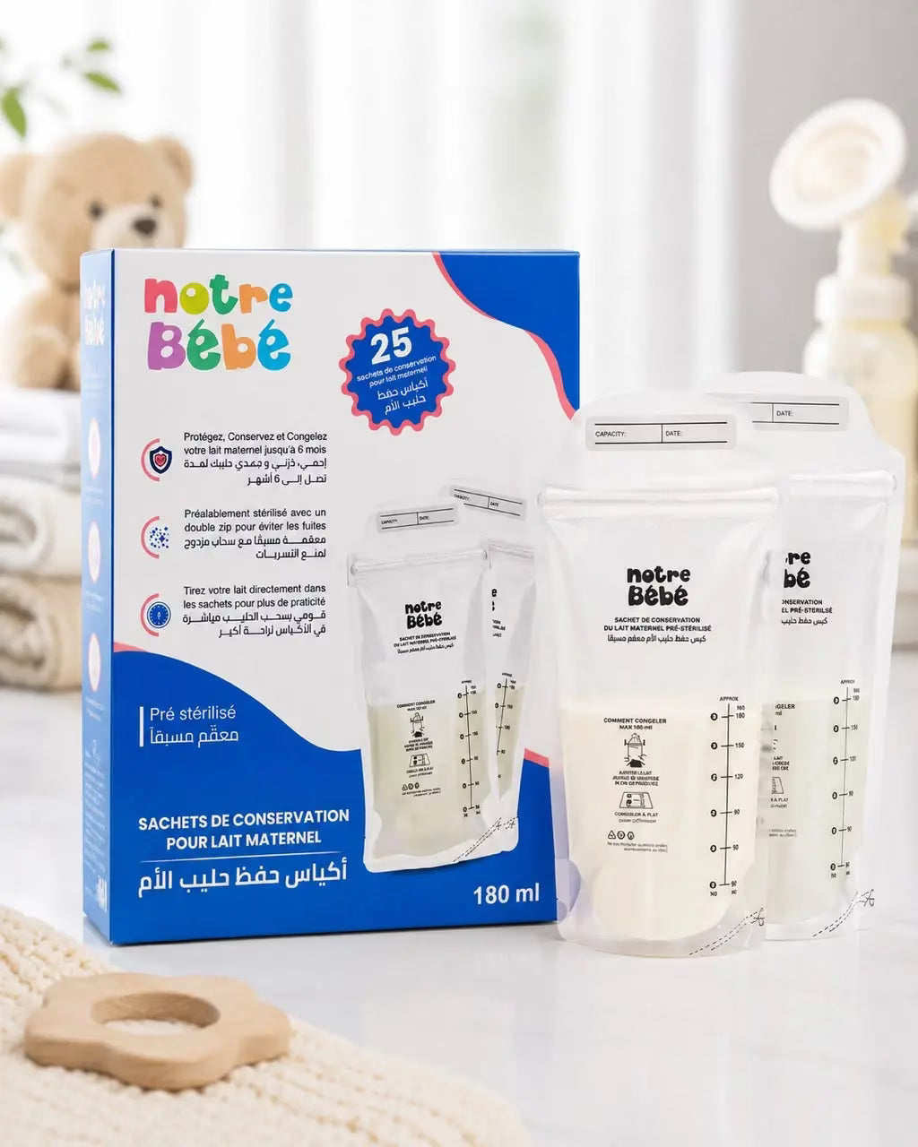 Sachets de Conservation  Notre Bébé 50 Sachets – Sans BPA