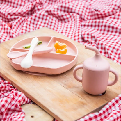 YUMMY Set de Comida de Silicona 6M+ – Blush