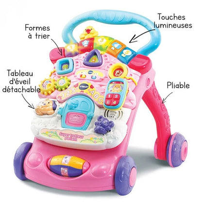 Super trotteur parlant 2 en 1 Rose de Vtech