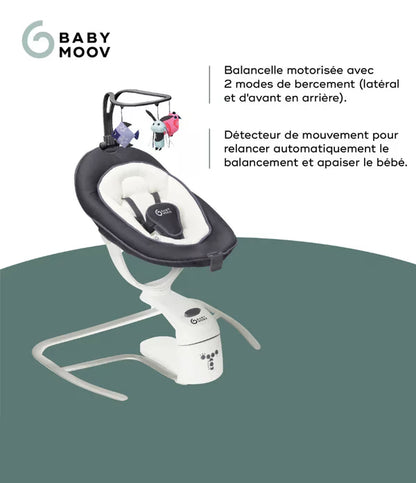 Babymoov Balancelle Électrique Swoon Motion Zinc