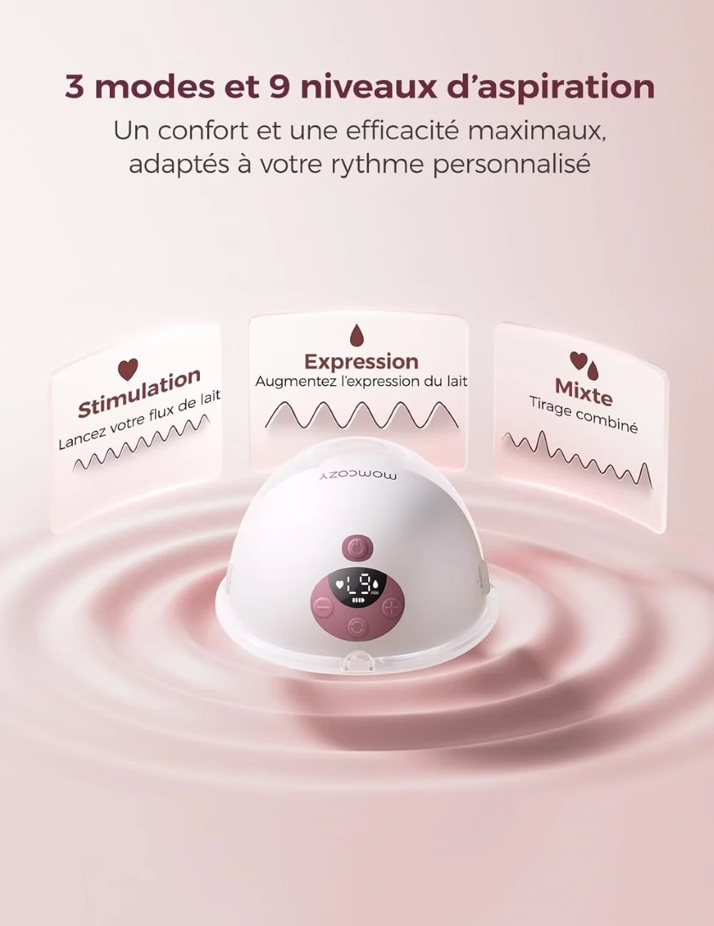 Tire-lait mains libres M5 Smart double Momcozy