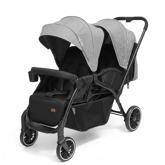 Poussette Jumeaux Kidilo – Gris
