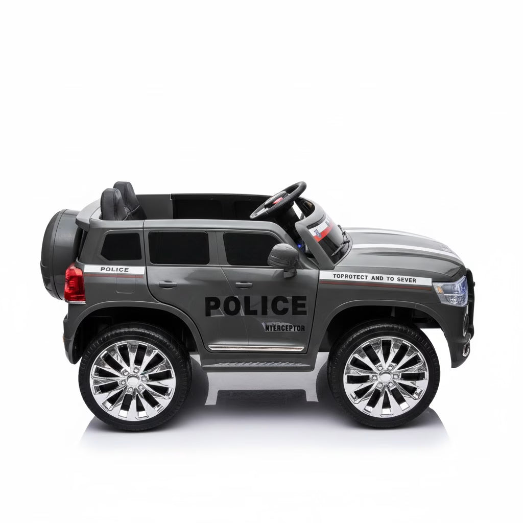 Voiture Électrique TOYOTA Police Grande Taille 12V – Gris