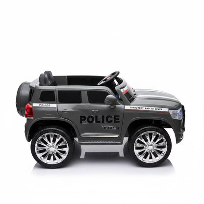 Voiture Électrique TOYOTA Police Grande Taille 12V – Gris