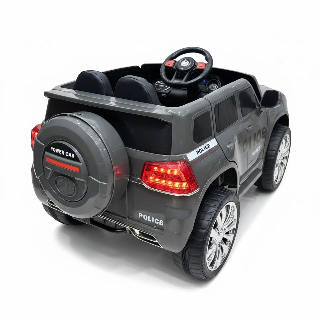 Voiture Électrique TOYOTA Police Grande Taille 12V – Gris
