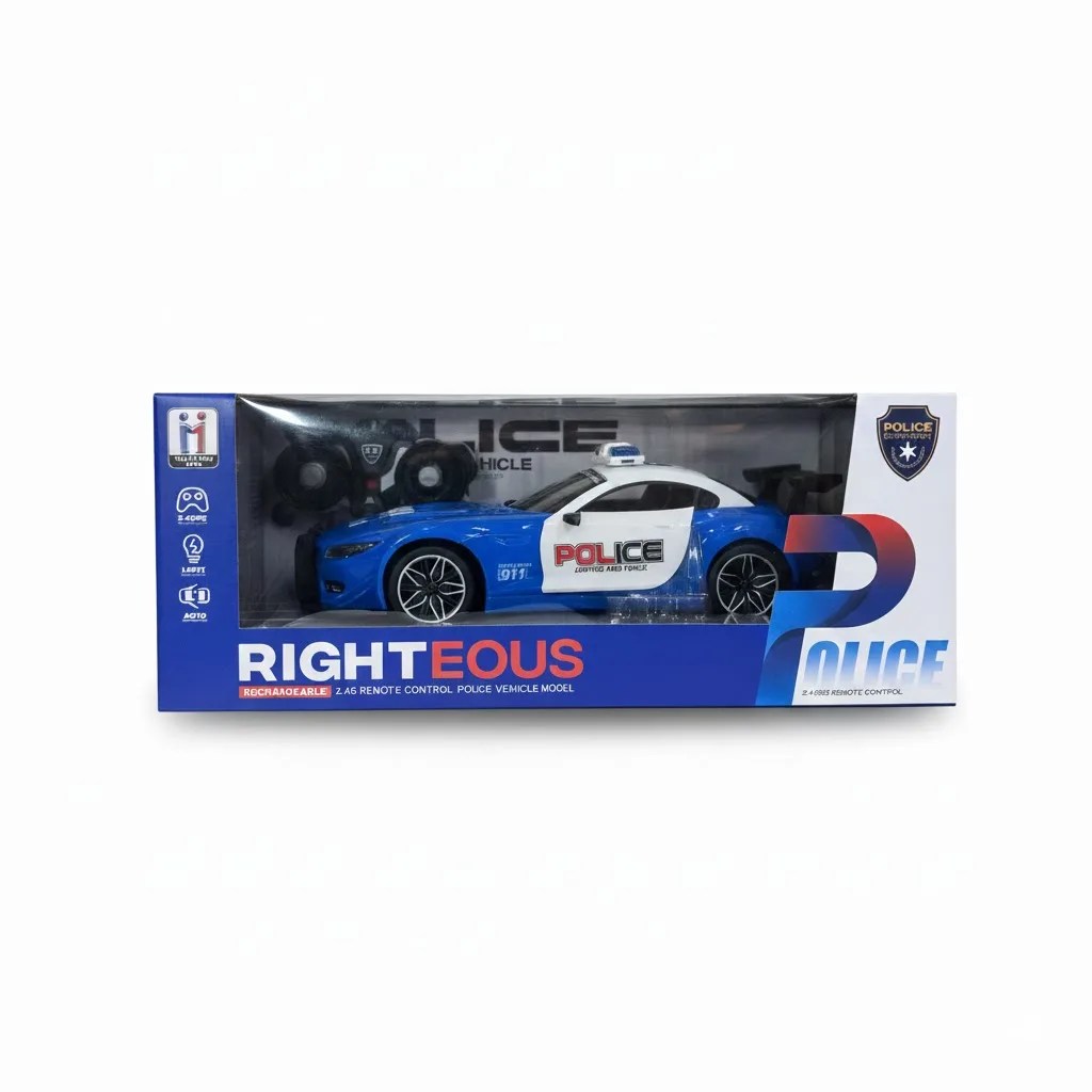 Voiture de Police Télécommandée – Portes Ouvrantes & Lumières