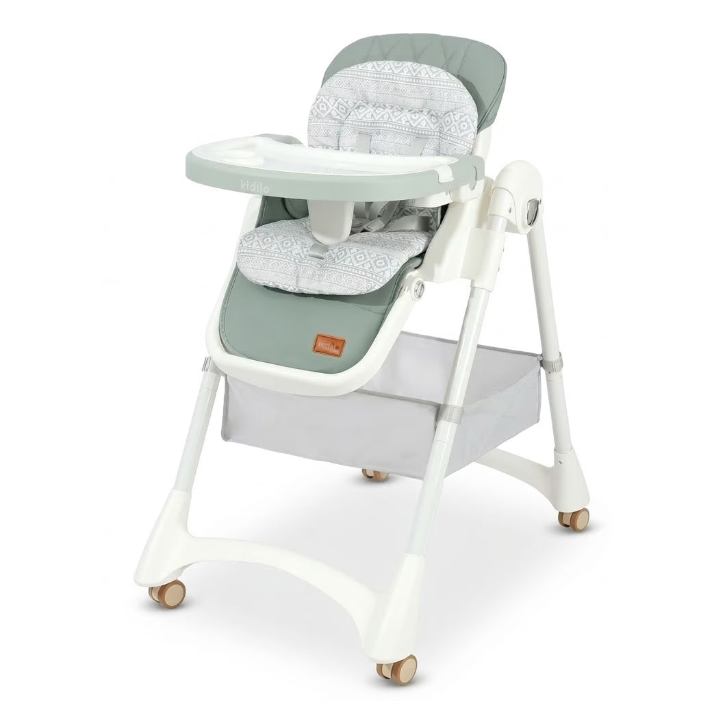 Chaise Haute Bébé Kidilo KD3-3 – Vert