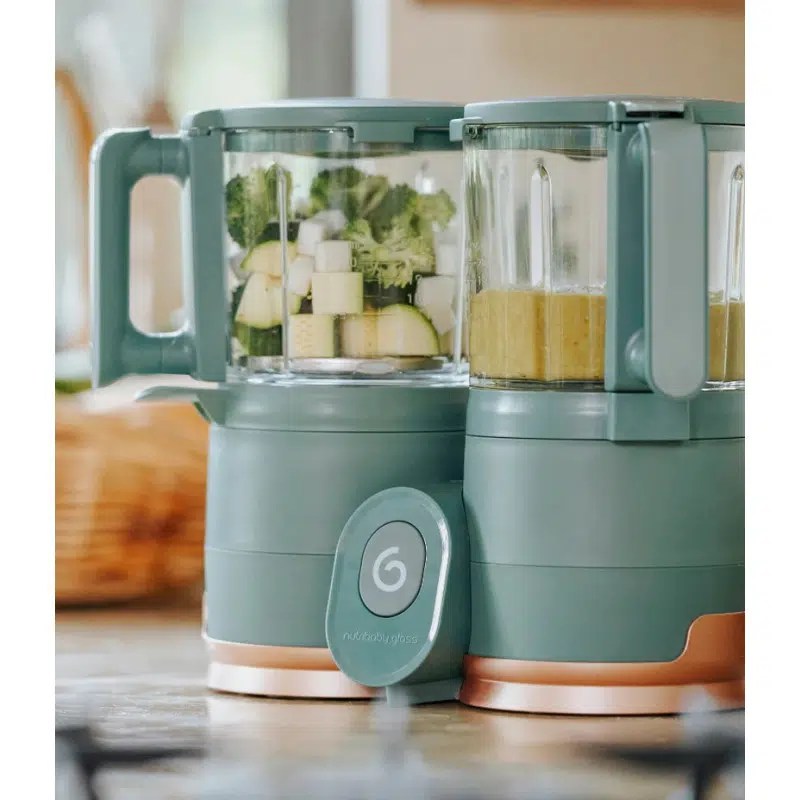 Robot Cuiseur En Verre Nutribaby Glass Green Forest BABYMOOV