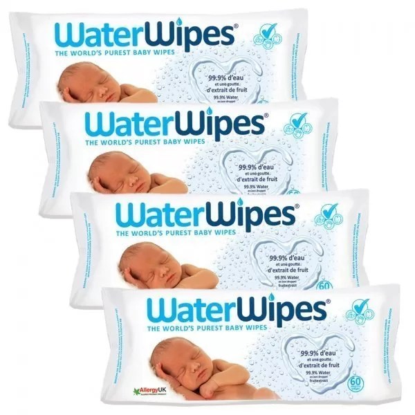 lingettes bebe 4×60 unite – Waterwipes