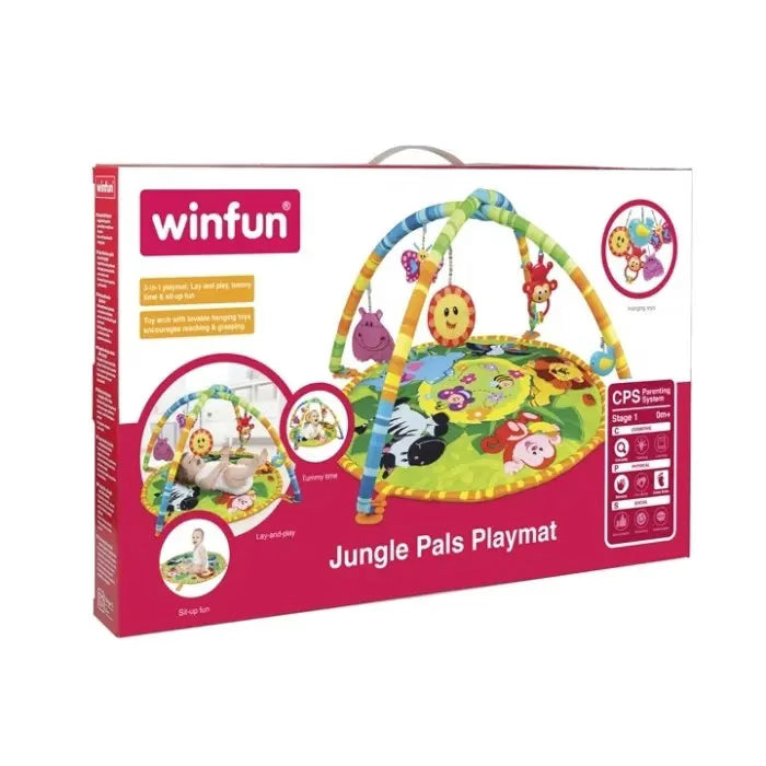 Winfun Tapis d’éveil Trapèze Jungle 0 mois+