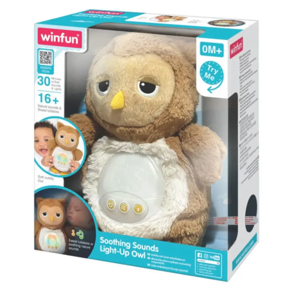 Winfun Veilleuse Hibou Musicale et Lumineuse – 0m+