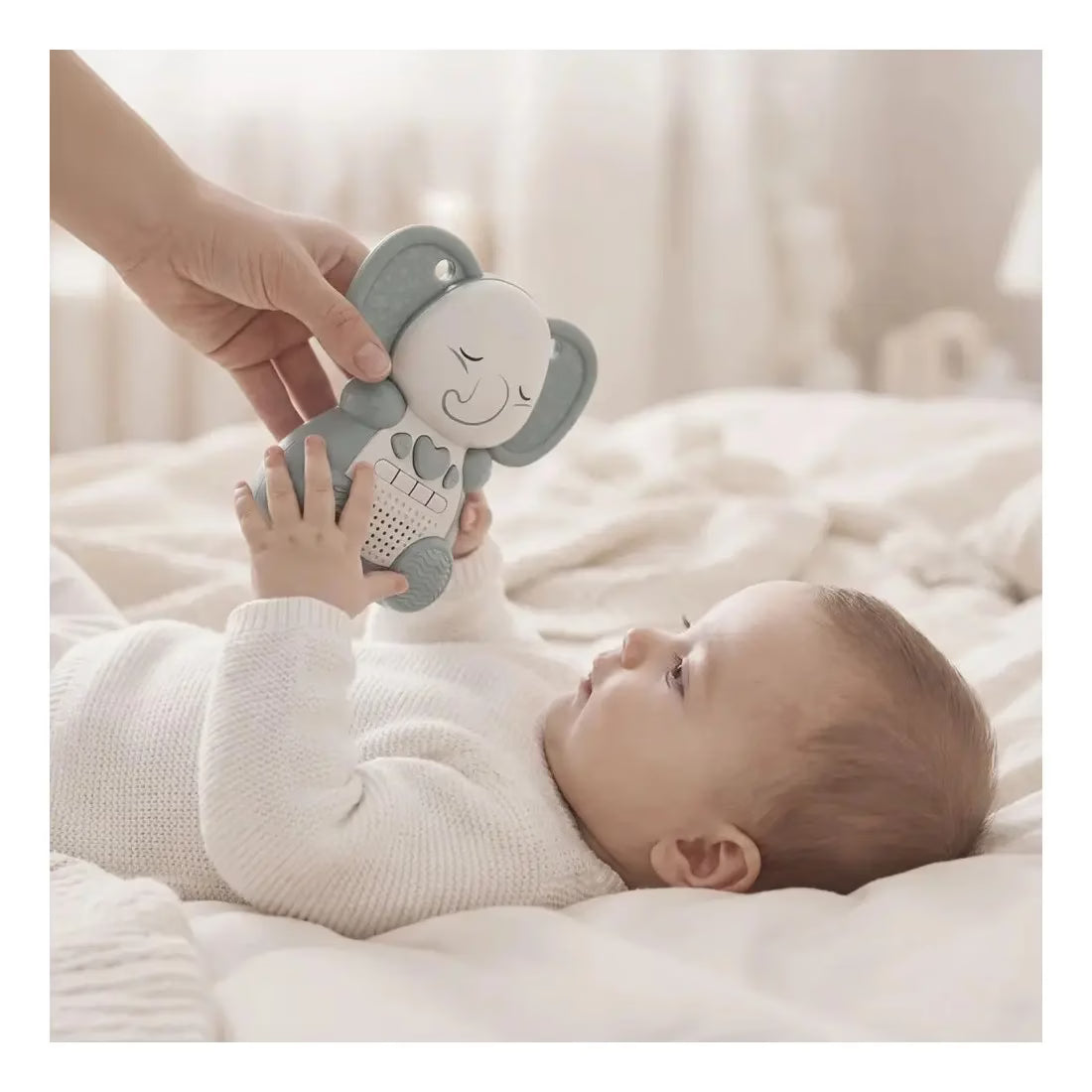 Winfun Veilleuse Portable Éléphant pour Bébé 0mois+