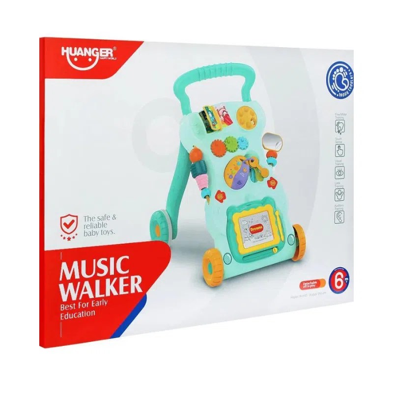 trotteur avec lumière et musique 6M+ – vert – huanger