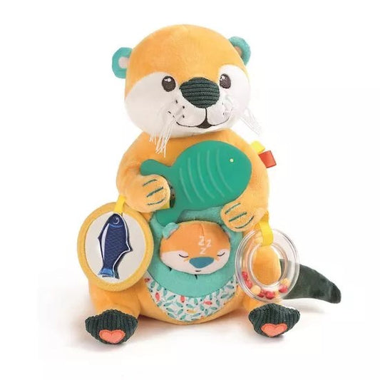 Ludi Maman Loutre – Peluche d’Activités Multicolore