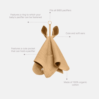 Doudou BIBS Cuddle Cloth Kangaroo – Blush